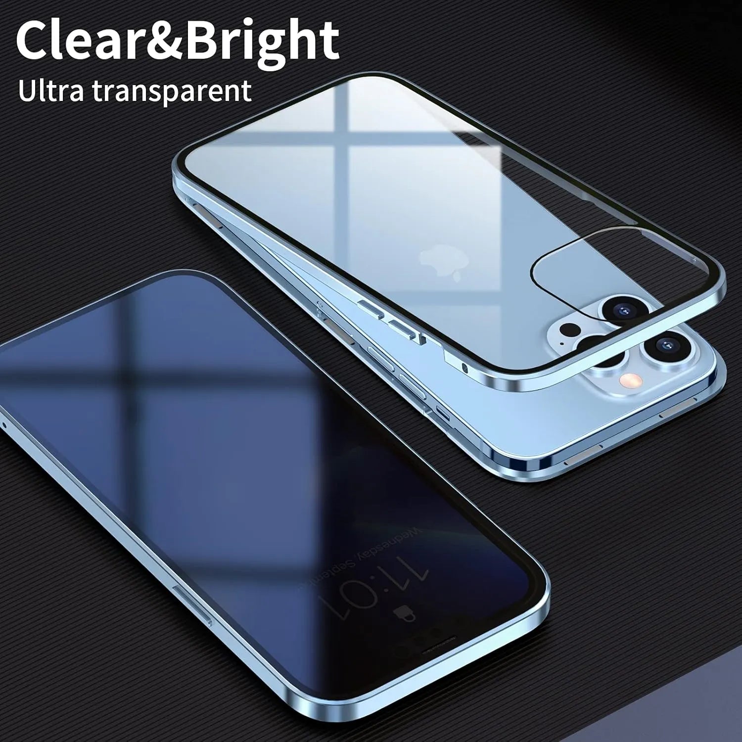 360° Double-Sided Magnetic Privacy iPhone Case | Anti-Spy Glass