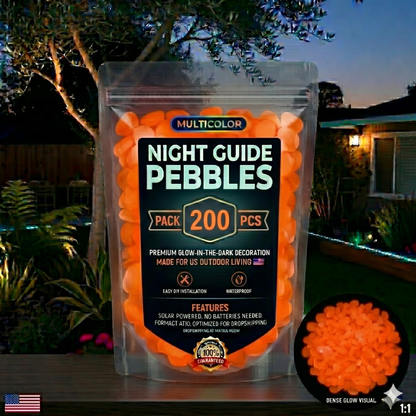 💥🌈Colorful Glow-in-the-Dark Garden Stones💥