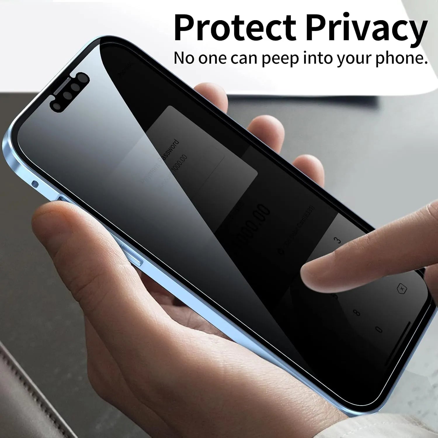 Multipoint magnetic adsorption quick snap installation privacy phone case