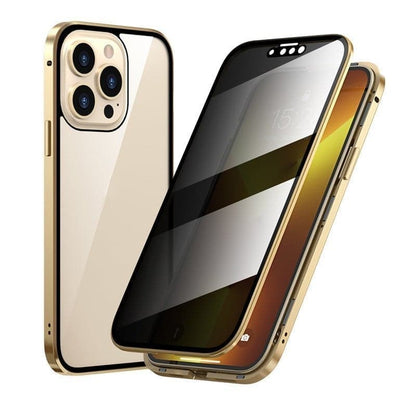 360° Double-Sided Magnetic Privacy iPhone Case | Anti-Spy Glass