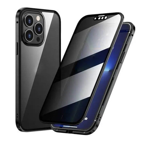 360° Double-Sided Magnetic Privacy iPhone Case | Anti-Spy Glass