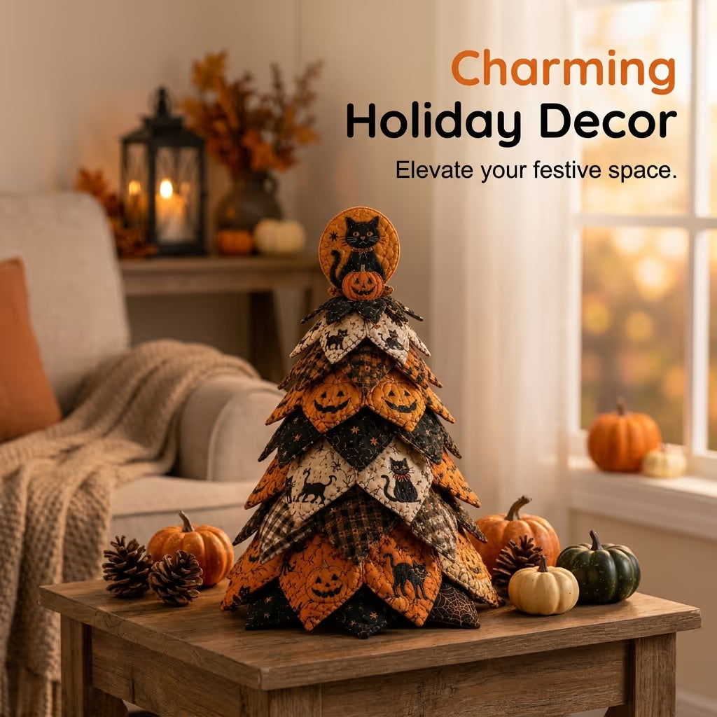 🎃 DIY Halloween Quilted Fabric Tree Kit