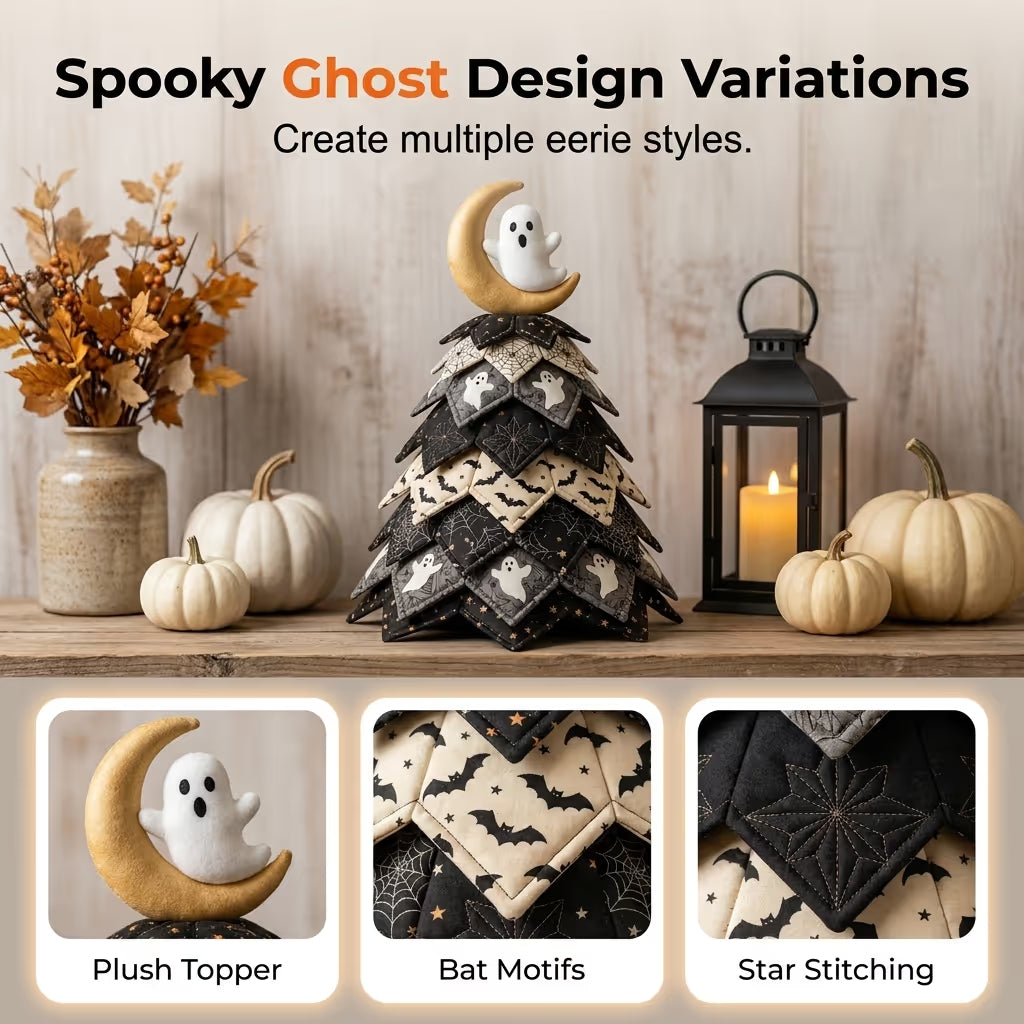 🎃 DIY Halloween Quilted Fabric Tree Kit