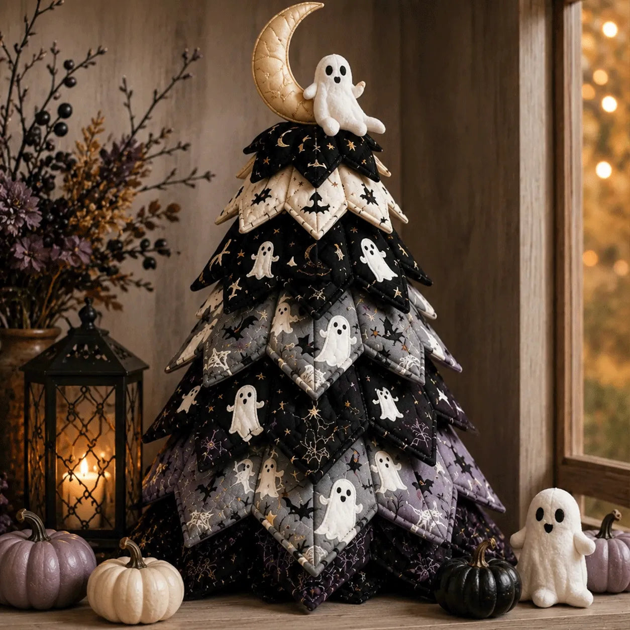 🎃 DIY Halloween Quilted Fabric Tree Kit