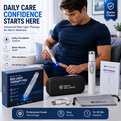 Advanced Acoustic Shockwave Therapy Device for At-Home Pain Relief & Male Performance Support