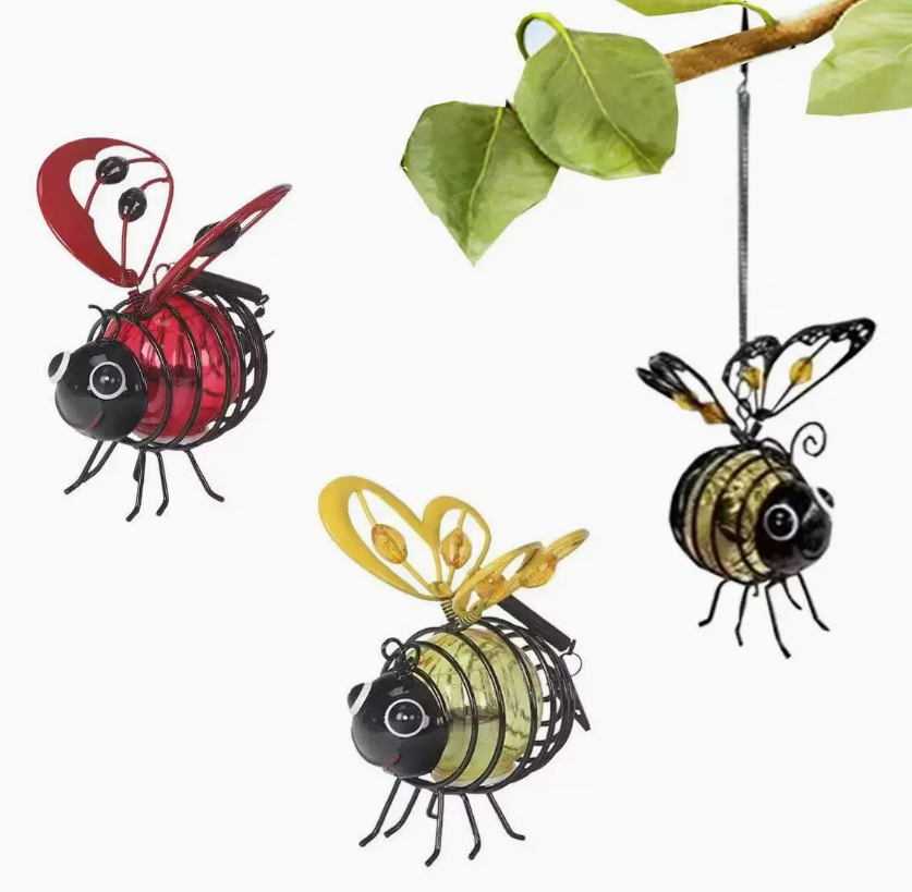 🐝Solar Hanging Bee Lights☀️Waterproof Outdoor Garden Decor Lantern for Patio & Yard❤️🌿✨