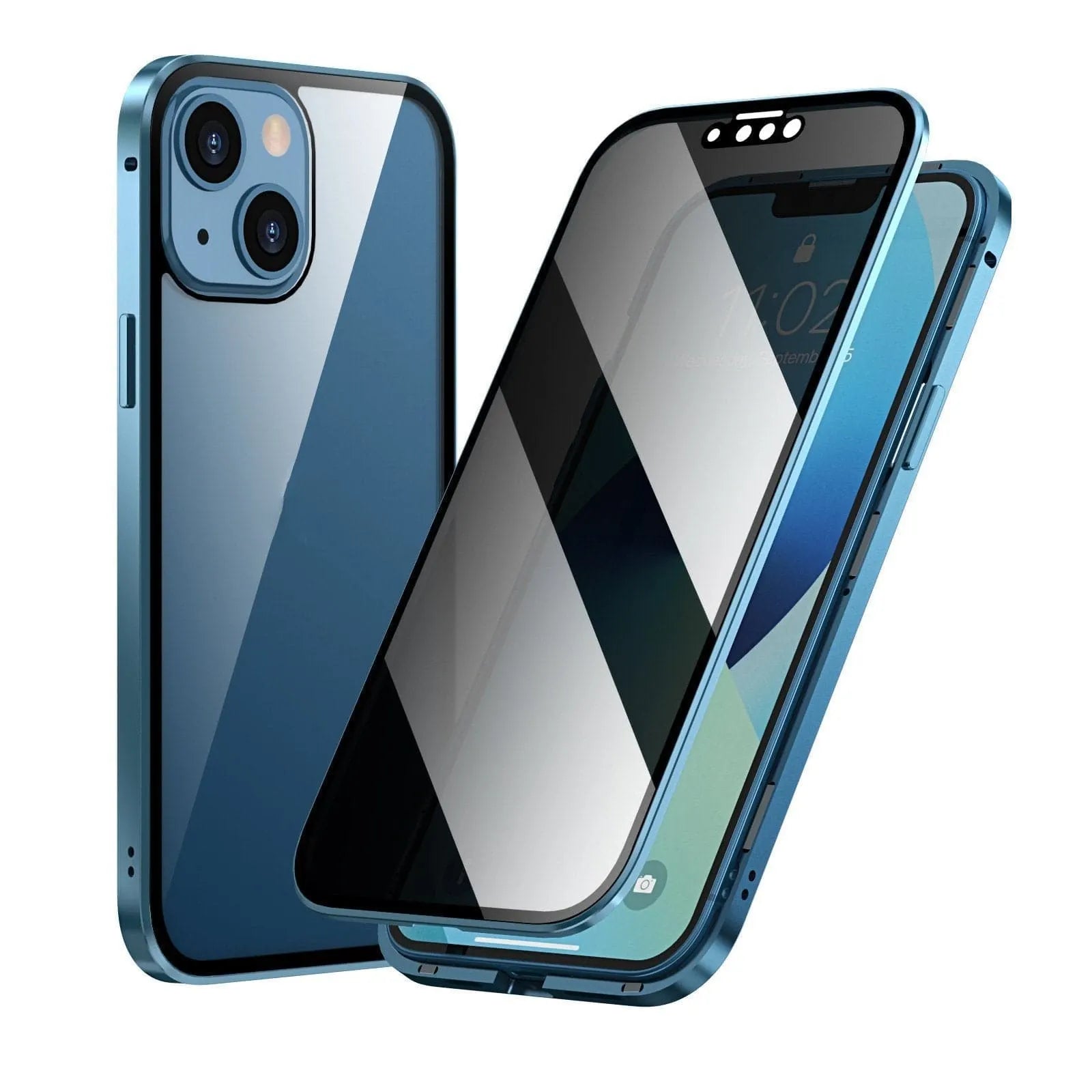 360° Double-Sided Magnetic Privacy iPhone Case | Anti-Spy Glass