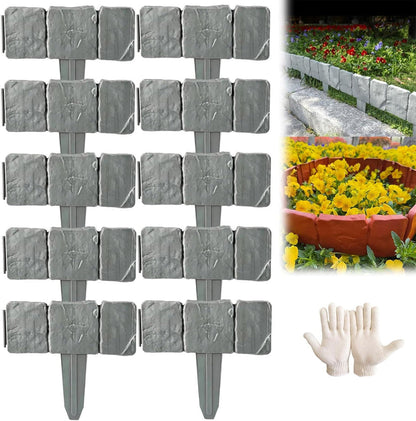 Imitation Stone Garden Fence - DIY Garden Edging Border