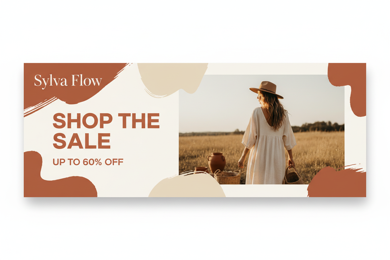 Sylva Flow 时尚促销 Banner